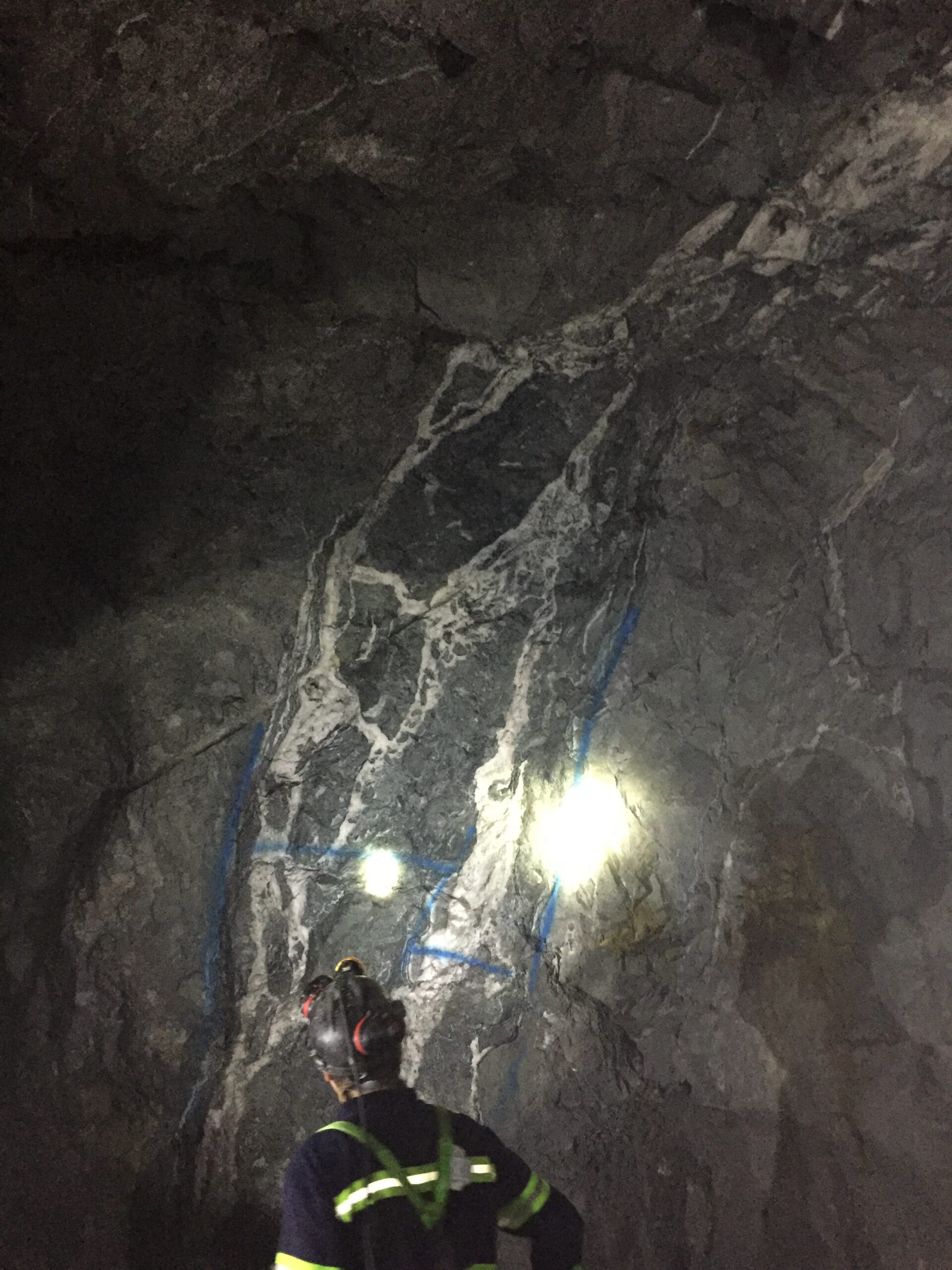 Modelo geológico de unas vetas de oro